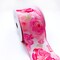 Designer’s Shop WR 63-5201 Spring Summer Pink Wild Rose floral wired edge ribbons (2.5" x 10 yards)